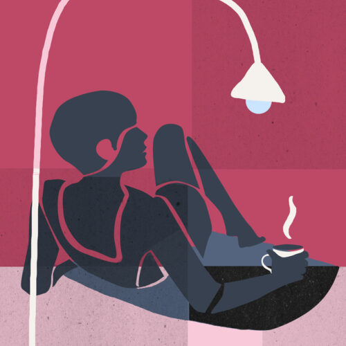 Chwila z kawą | grafika cyfrowa