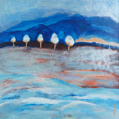 Pejzaż zimowy | 40 x 40
